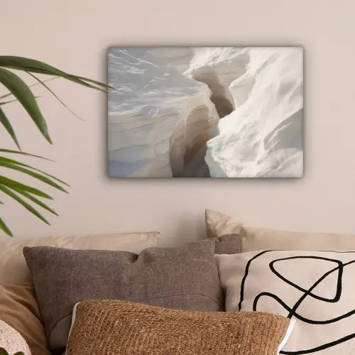 Kloof - Wit - Sneeuw canvas 2cm klein -sfeer1