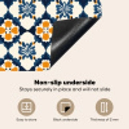 Klassiek - Geometrisch - Blauw Inductie beschermer vinyl 3mm middel 274 -vsfeer4_ENG