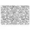 Lijnen - Zwart - Wit - Organisch Placemat vinyl groot 368 -zzsfeer1_Kitchenyeah-website