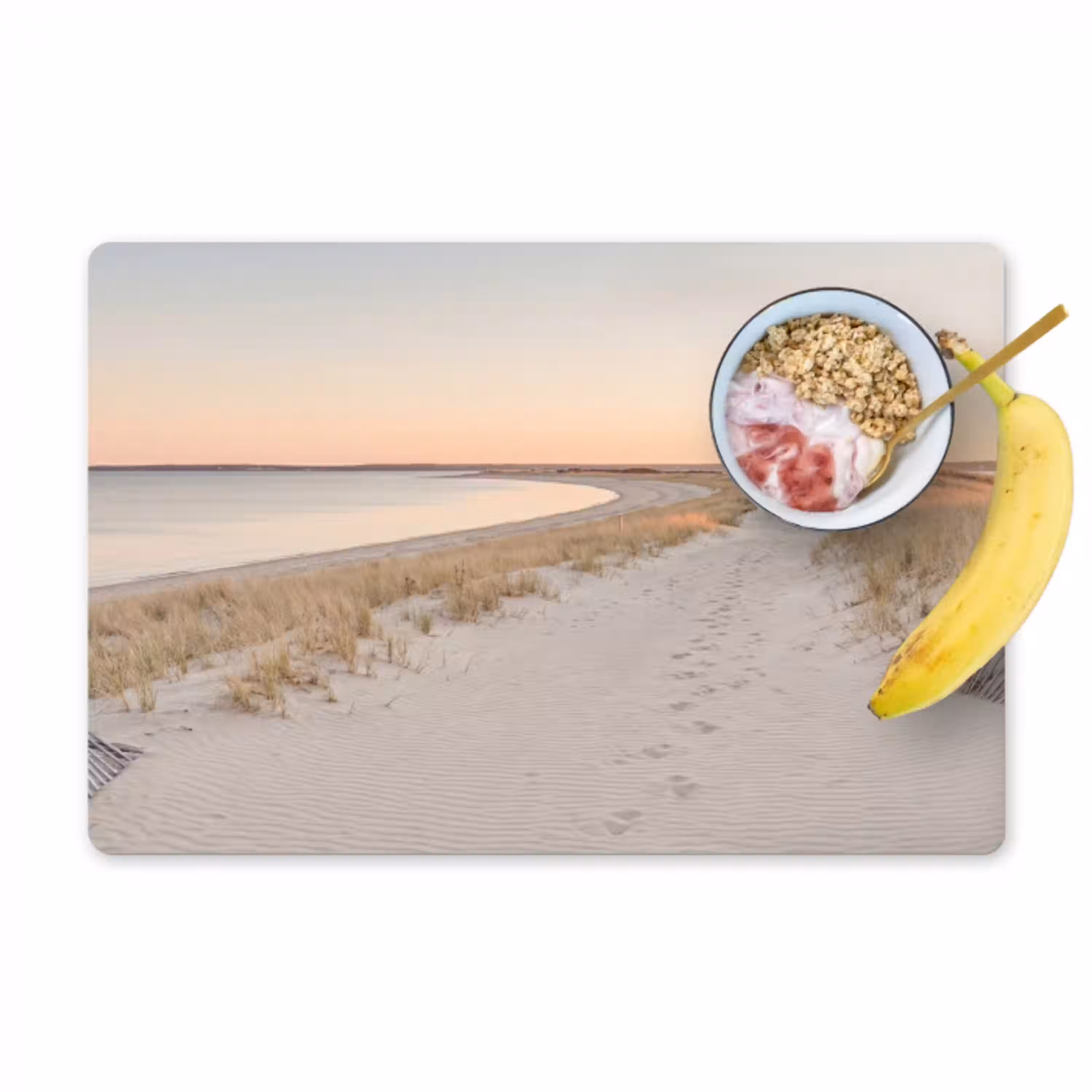 Kustlijn - Horizon - Hek Placemat vinyl groot -zzzproduct_Kitchenyeah-website