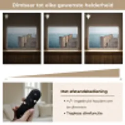 Houten steiger - Helderblauwe lucht Light Box met batterij (Wandlamp) middel -USP_dimbaarNL