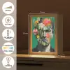 Man - Planten - Groen Light Box met kabel (Tafellamp) klein -USP_NL