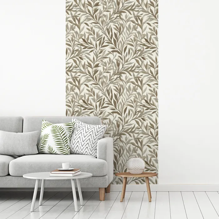 Takken - Botanisch - Taupe fotobehang vinyl groot 64 -woonkamer