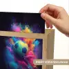Explosie - Kleurrijk - Voetbal - Abstract Light Box met kabel (Kinderlampje) klein -USP_websiteprintNL