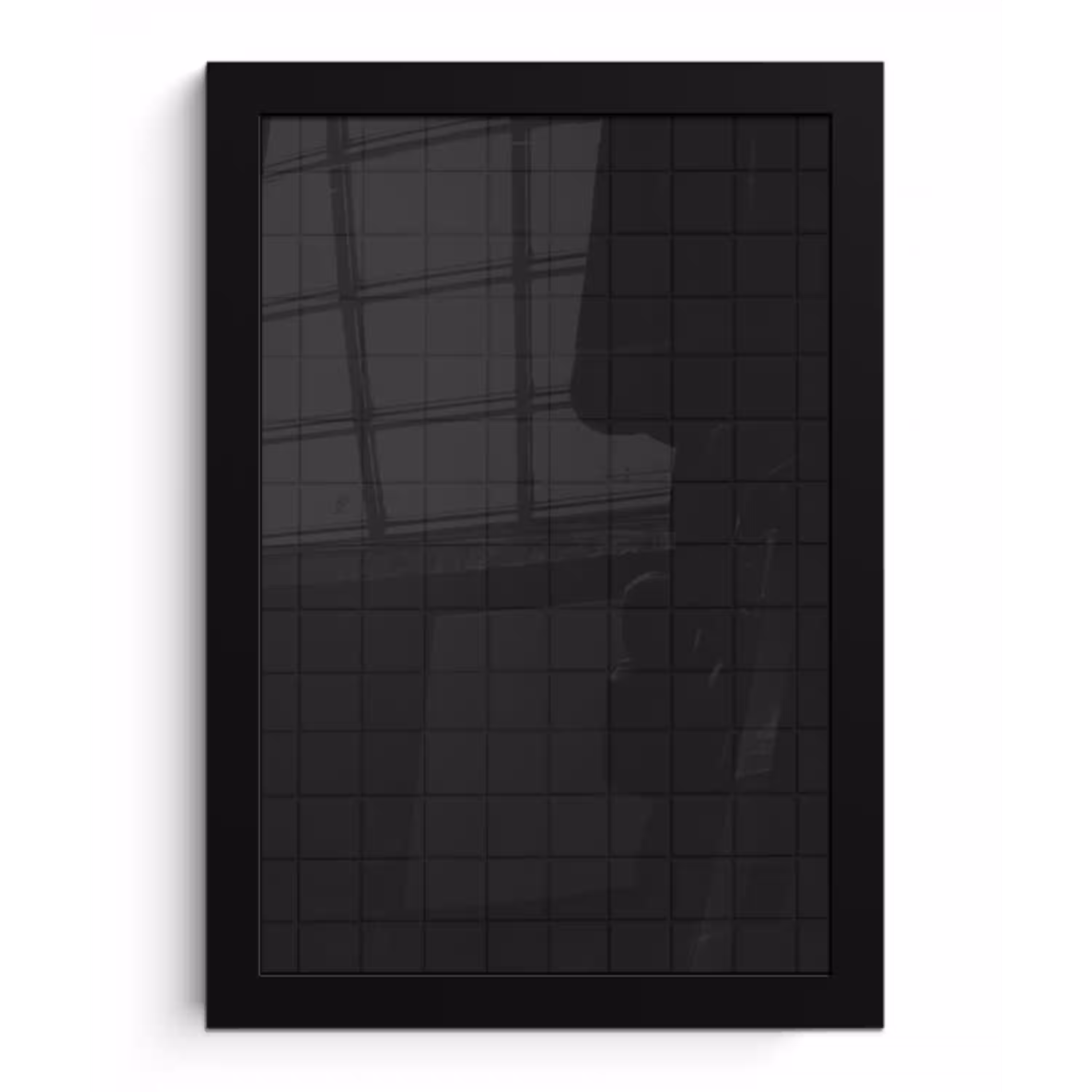Tegels - Patroon - Mat - Zwart fotolijst zwart zonder passe partout klein 224 -3d