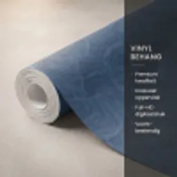 Golven - Textuur - Patroon - Blauw Behang Vinyl klein 1060 -USP_closeupNL