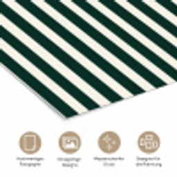 Strepen - Klassiek - Groen poster papier klein 62 -tcloseup_DE