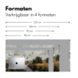 Eenden - Rivier - Landschap - Vlucht - Nostalgisch Muismat XXL klein -sfeer5