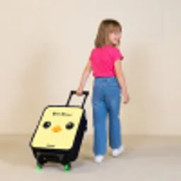 Kawai - Kuiken - Geel Kinderkoffer - Zwart klein -sfeer1
