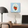 Aardbeien - Lijst - Rood - Geruit aluminium wit klein -sfeer5