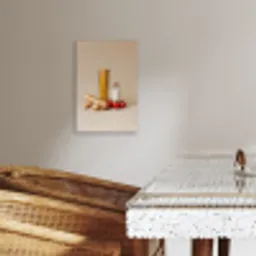 Spaghetti - Melk - Tomaten - Eieren - Brood KitchenYeah - Keuken - Canvas klein -sfeer3