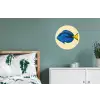 Blauw - Dory - Vis - Staartvin Wandcirkel aluminium klein -slaapkamer