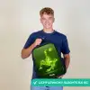 Groene neon omhaal in actie Rugzak - Zwart middel -sfeer7_NL