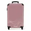 Minimal - Zacht oudroze met golven NBS - Handbagage koffer - Unisex middel -productfoto_recht