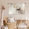 Bloem - Beige - Verf - Schaduw Wandkleed katoen middel -wsfeer5_kind