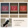 Love - Rood - Hatjes Light Box met batterij (Wandlamp) middel -USP_lichtkleurNL