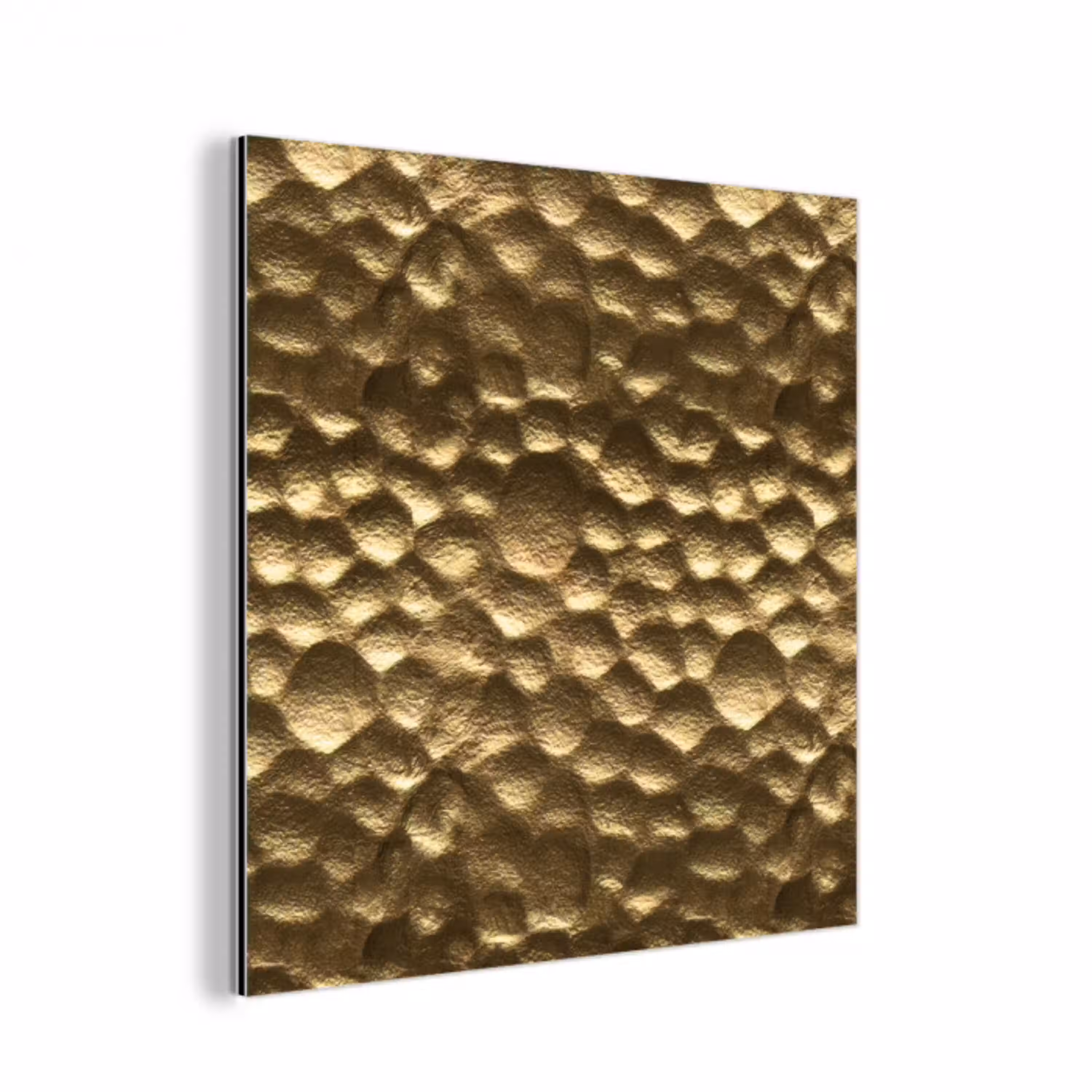 Gehamerd - Reliëf - Textuur - Bronsgoud aluminium wit klein 46 -3d