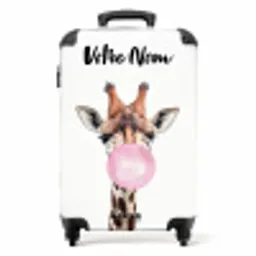 Kauwende Kobus NBS - Handbagage koffer - Kinderen Unisex middel -productfoto_recht