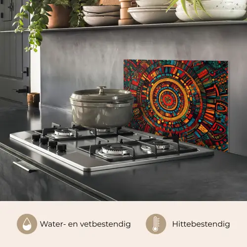 Mandala - Cirkels - Patronen keuken achterwand spatscherm klein -usp_NL