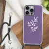 Tak - Sierlijk - Bladeren - Minimalistisch Hoesje iPhone 16 Pro Max met koord klein -sfeer4