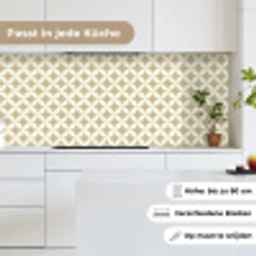Symmetrisch - Motief - Beige keuken achterwand 2 middel 871 -sfeer4_DE