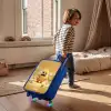 Monster - Wezen - Bloem - Geel Kinderkoffer - Blauw klein -sfeer1