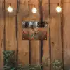 Oranje fiets - Klaprozen - Bomen tuinposter los doek klein -sfeer1