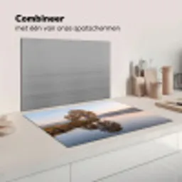 Bomen - Reflectie - Water - Zonsopgang - Serene Inductie beschermer vinyl 3mm klein -wsfeer7_website