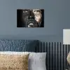 Vrouw - Bladgoud - Zwart - Huid - Luxe poster papier klein -sfeer2