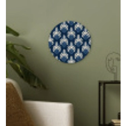 Modern - Patroon - Blauw Wandcirkel kunststof plaat 5mm dik klein 188 -sfeer3