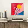 Bladeren - Zon - Abstracte vormen aluminium wit klein -sfeer1