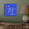 Blauw - I am that woman - Sierlijk - Minimalistisch aluminium wit klein -sfeer2