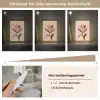 Minimalistisch - Bloem - Bladeren - Beige Light Box met kabel (Tafellamp) klein -USP_dimbaarNL
