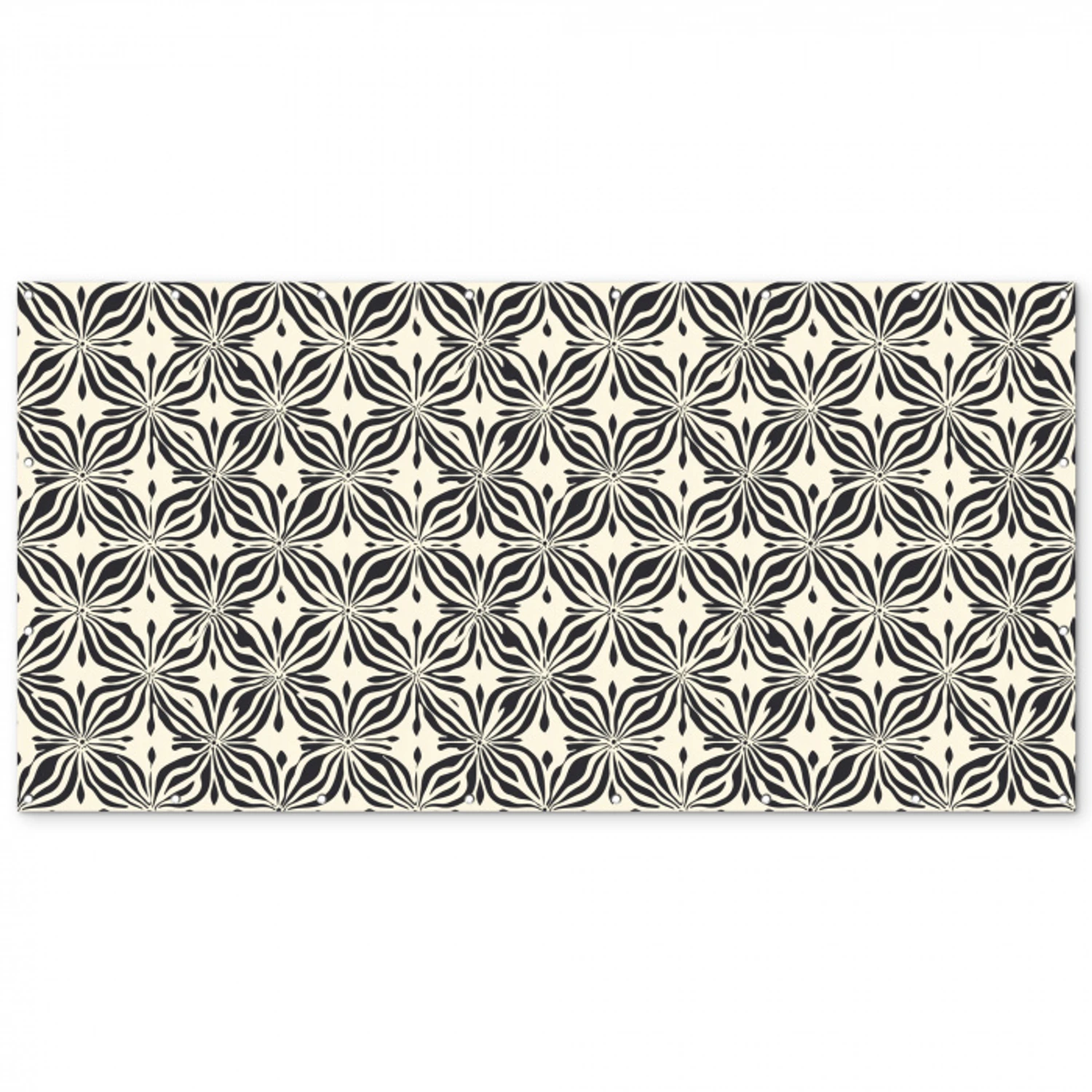 Grafisch - Patroon - Zwart Balkonbeschermer Duitsland klein 596 -zz_3d