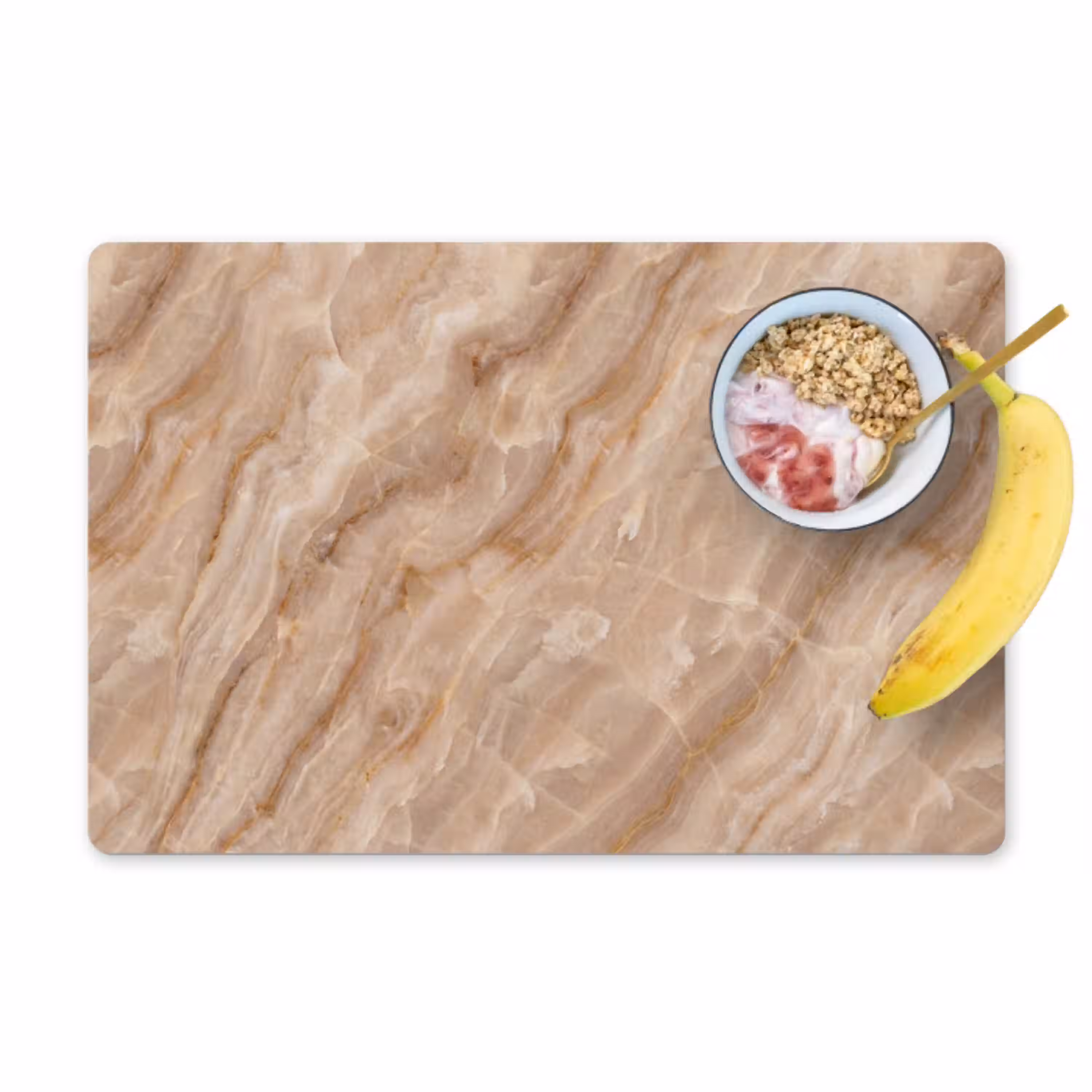 Steen - Ader - Natuur - Modern - Beige Placemat vinyl groot -zzzproduct_Kitchenyeah-website