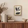 Plant - Beige - Japandi Light Box met kabel (Tafellamp) klein -sfeer2