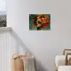Vrouw - Sinaasappel - Bessen - Oranje tuinposter los doek klein -sfeer8