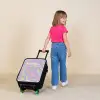 Lovely lila Kinderkoffer - Zwart klein -sfeer1
