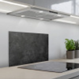 Beton - Structuur - Industrieel - Zwart - Grijs keuken achterwand spatscherm klein -3d_schuin