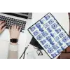 Huizen - Schepen - Blauw laptophoes neopreen klein 279 -bureau