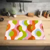 Abstract - Vormen - Roze Inductie beschermer vinyl 3mm klein -sfeer5