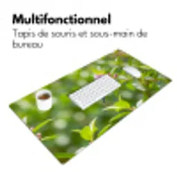 Kolibrie - Bloem - Natuur - Groen Muismat XXL klein -zsfeer4_frans