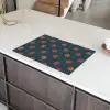 Patroon - Sneeuwvlokken - Blauw Inductie beschermer vinyl 3mm klein 276 -sfeer8