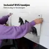 Paarden - Gras - Zwart - Wit Inductie beschemer met haakjes klein -ky-ophangen-nl