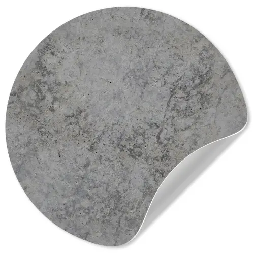 Industrieel - Beton - Patronen Wandcirkel behangsticker klein 186 -3d