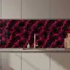 Rood - Onweer - Bliksem - Wolken keuken achterwand 2 middel 871 zz_3dshopping
