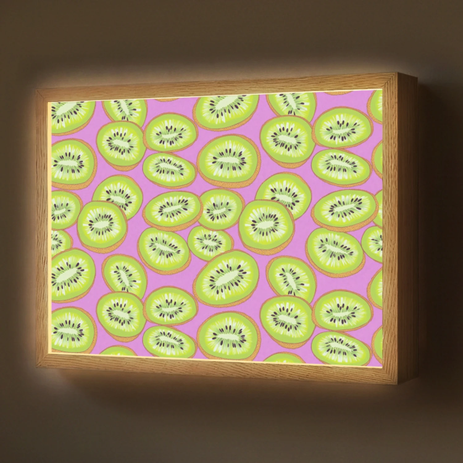 Kiwi - Speels - Groen Light Box met batterij (Wandlamp) middel 907 -z3d_website