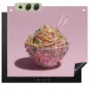 Noodles - Edelstenen - Stokjes - Roze Inductie beschemer met haakjes middel -3d