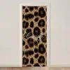 Luipaardprint - Bruin - Courage - Sierlijk deurposter klein -3d_beige