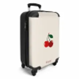 Kers op beige achtergrond NBS - Handbagage koffer - Unisex middel -productfoto_3d